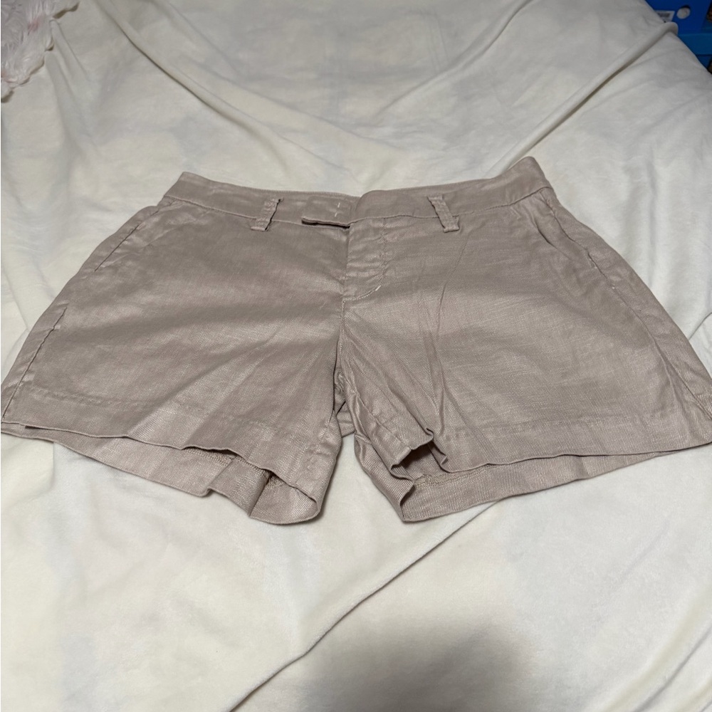 Level 99 Women's Beige Linen Shorts 26